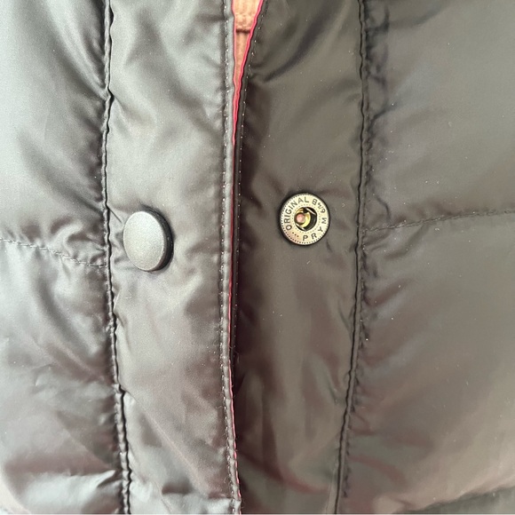 Vintage L.L. Bean reversible down vest pink black M - Picture 9 of 15